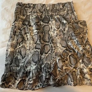 Snake skin skirt